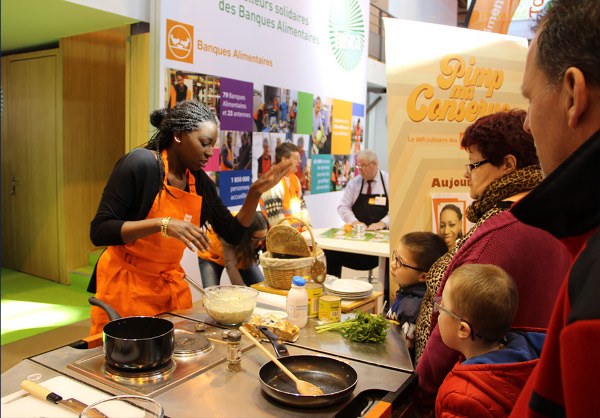 Les Banques alimentaires sont sur le stand de la FNSEA au salon de l'agriculture