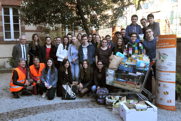BANQUE ALIMENTAIRE mars 2018 collecte lycee Amboise