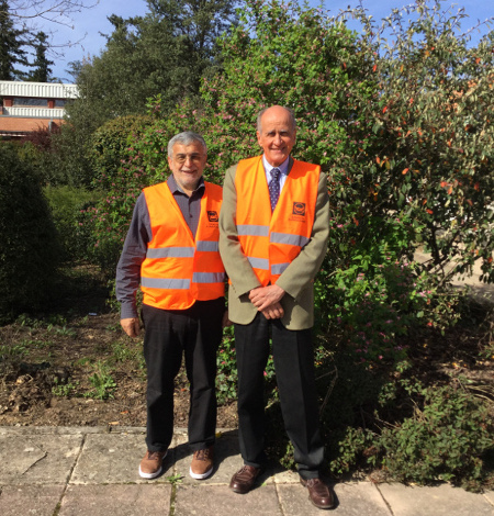 De gauche à droite Bernard Cabrol président de la BA 81 et de la région occitanie et Jacques Bailet président de la fédération des Banques Alimentaire