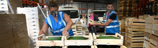  Hier, la région Occitanie a livré des produits alimentaires frais et locaux à trois associations du Tarn. photo DDM, MPV 