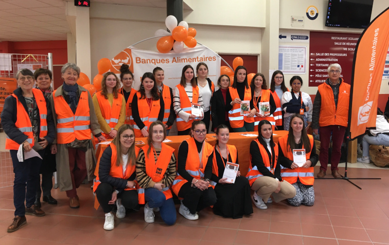 Banque alimentaire 81 groupe BA animation lycee Jean Jaures Carmaux avril 2022 800