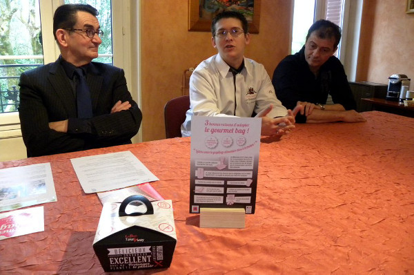 La présentation de l'opération a eu lieu hier matin au Balandre à Cahors, en présence de Gérard Miquel, Alexandre Marre et Hervé Bourg./Photo DDM, J-M. F.