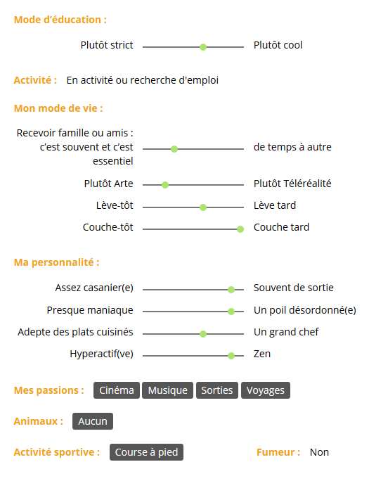 Profil CoToiturage