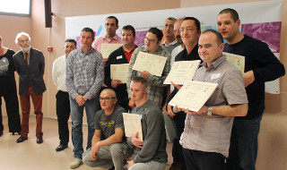 La remise des diplômes s'est effectuée hier après-midi à la fac d'Albi. / Photo DDM, P. C. 