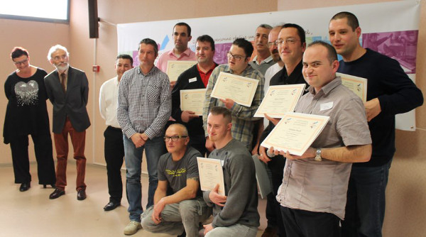 La remise des diplômes s'est effectuée hier après-midi à la fac d'Albi. / Photo DDM, P. C. 
