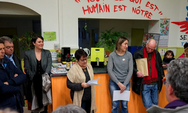 Les vœux du Sécours populaire vendredi./Photo DDM, D.C. 