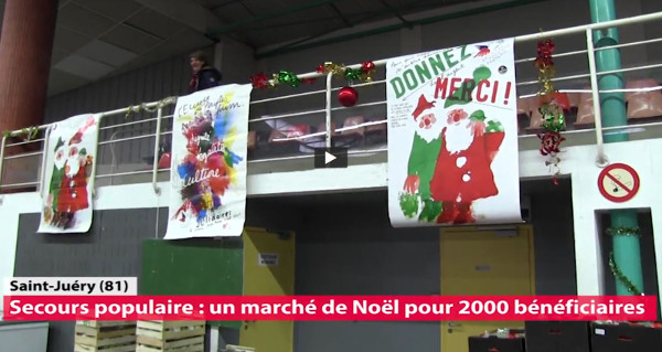Marché de Noël du Secours populaire à Saint-Juéry