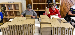 Atelier d'insertion de chômeurs par l'activité économique, en Auvergne.