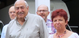 Au centre le président Célariès. A ses côtés Marie-Ange Gonzalez, Jean-Michel Artaut et Jean-Philippe Herbaut. / Photo DDM