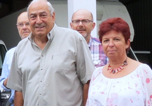 Au centre le président Célariès. A ses côtés Marie-Ange Gonzalez, Jean-Michel Artaut et Jean-Philippe Herbaut. / Photo DDM 