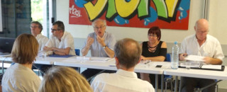 Présentation par les présidents du collectif local d'insertion professionnelle./ Photo DDM C.R.