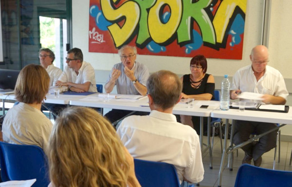 Présentation par les présidents du collectif local d'insertion professionnelle./ Photo DDM C.R.
