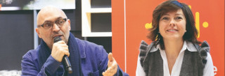 Le restaurateur Xavier Denamur et la présidente de la région Occitanie Carole Delga annoncent la tenue du premier Printemps de l’alimentation durable. - Darnaud Antoine - Région Occitanie