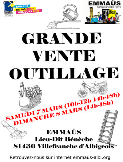 Grande vente outillage