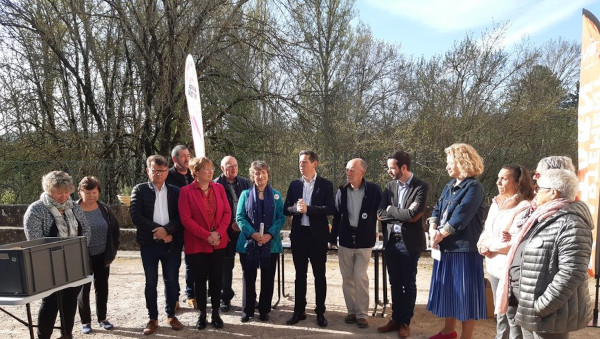 L’inauguration du centre mobile des Restos du Cœur.Photo DDM
