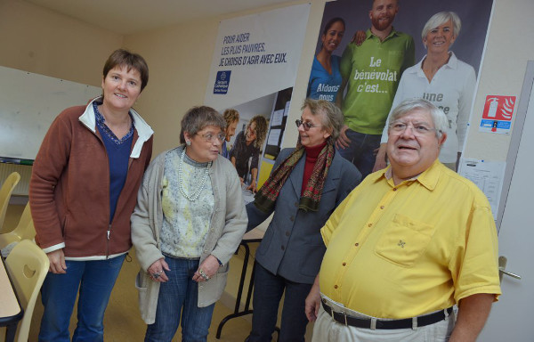 Les responsables du Secours catholique./ Photo DDM, Emilie Cayre